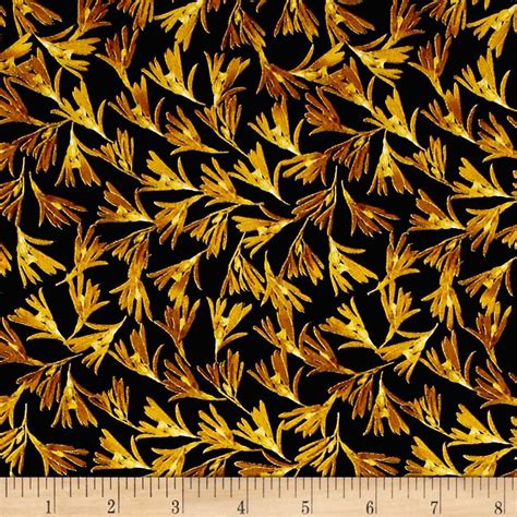 benartex kanvas natural beauty metallic wildflower vine black fabric|kanvas studios fabric collections.